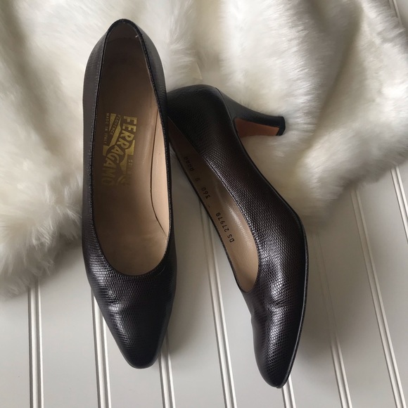 Salvatore Ferragamo Shoes - Salvatore Ferragamo brown heel 9 AAAA leather